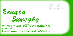 renato sumeghy business card